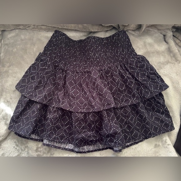 Universal Thread Navy and White Mini Skirt - Picture 1 of 6